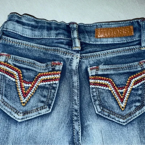 Vigoss Girls 2T Medium Wash Denim Jeans - Picture 6 of 6